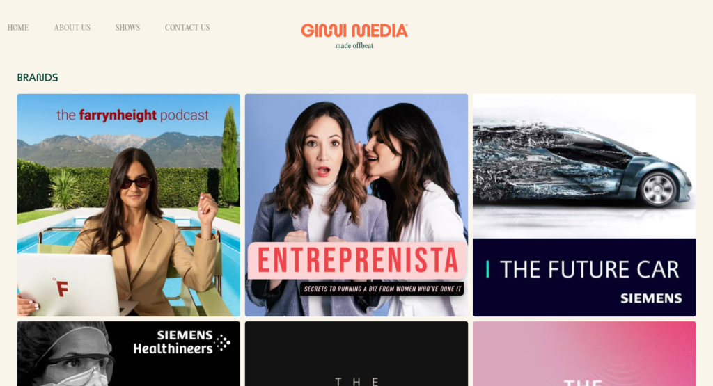 Ginni Media, responsive and customized WordPress